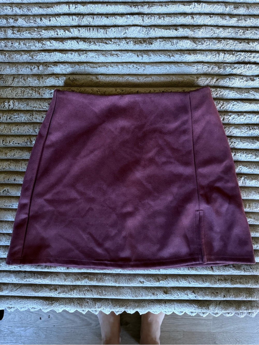 Altar'd State Deep Plum Mini Skirt
